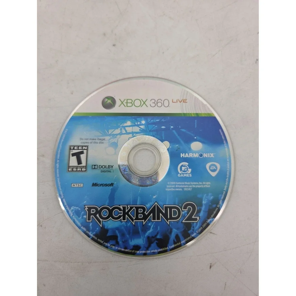 Rock Band 2 (Microsoft Xbox 360, 2008) - DISC ONLY TESTED WORKS